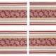 Autumn Leaves Jacquard Print Kitchen Dining Placemats Set of 4 Autumn Leaves Jacquard Print Kitchen Dining Placemats Set of 4