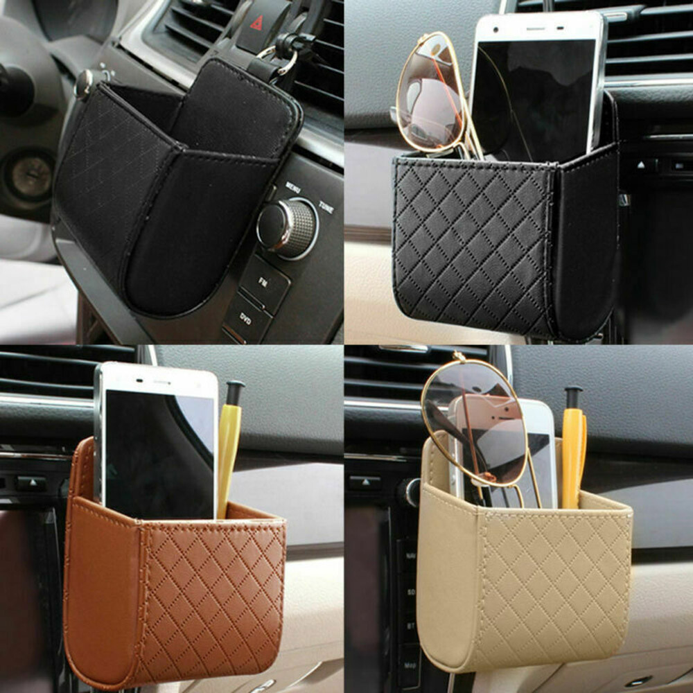 Car Accessories Storage Box PU Leather Back Tidy Bag Organizer Pocket Holder