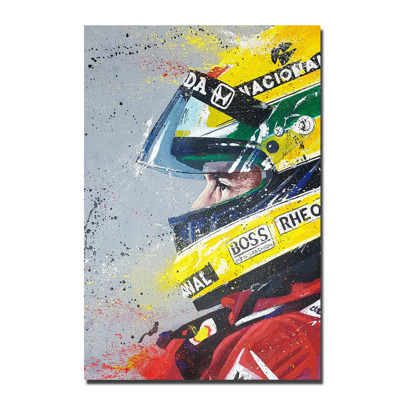 Ayrton Senna Poster F1 Formula Grand Prix Silk Canvas Poster 13×20 24×36 inch Ayrton Senna Poster F1 Formula Grand Prix Silk Canvas Poster 13×20 24×36 inch