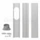 Push and Pull Window Seal Plates for Portable Air Conditioner Gray Push and Pull Window Seal Plates for Portable Air Conditioner Gray