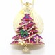 New Rose Enamel Crystal 3D Christmas Tree Star Jewelry Fashion Pendant Necklace New Rose Enamel Crystal 3D Christmas Tree Star Jewelry Fashion Pendant Necklace