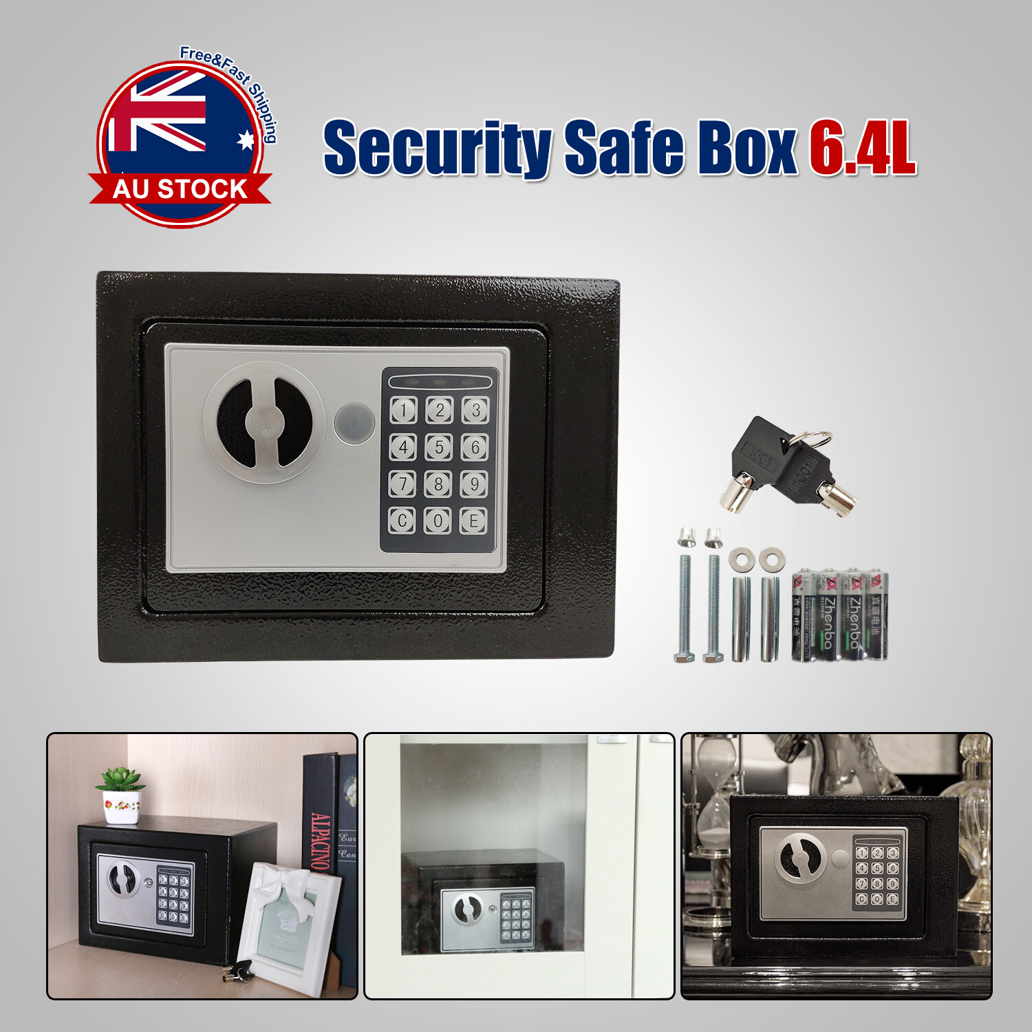 Digital Security Safe Electronic Money Cash Safety Box Key Lock Home Office O Digital Security Safe Electronic Money Cash Safety Box Key Lock Home Office O
