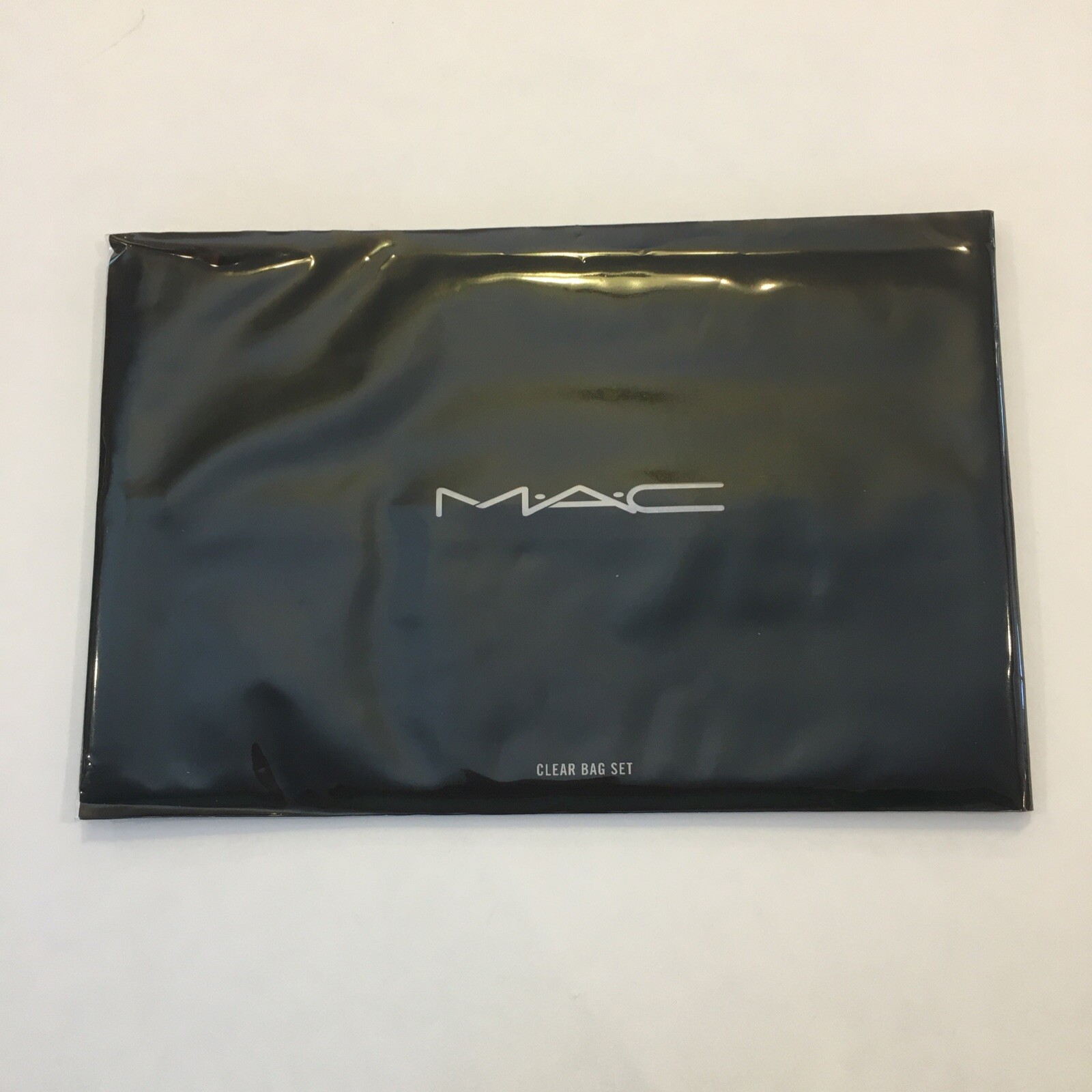MAC Large Waterproof Black Fold-able Makeup Cosmetic Bag / Case, Brand New!! MAC Large Waterproof Black Fold-able Makeup Cosmetic Bag / Case, Brand New!!