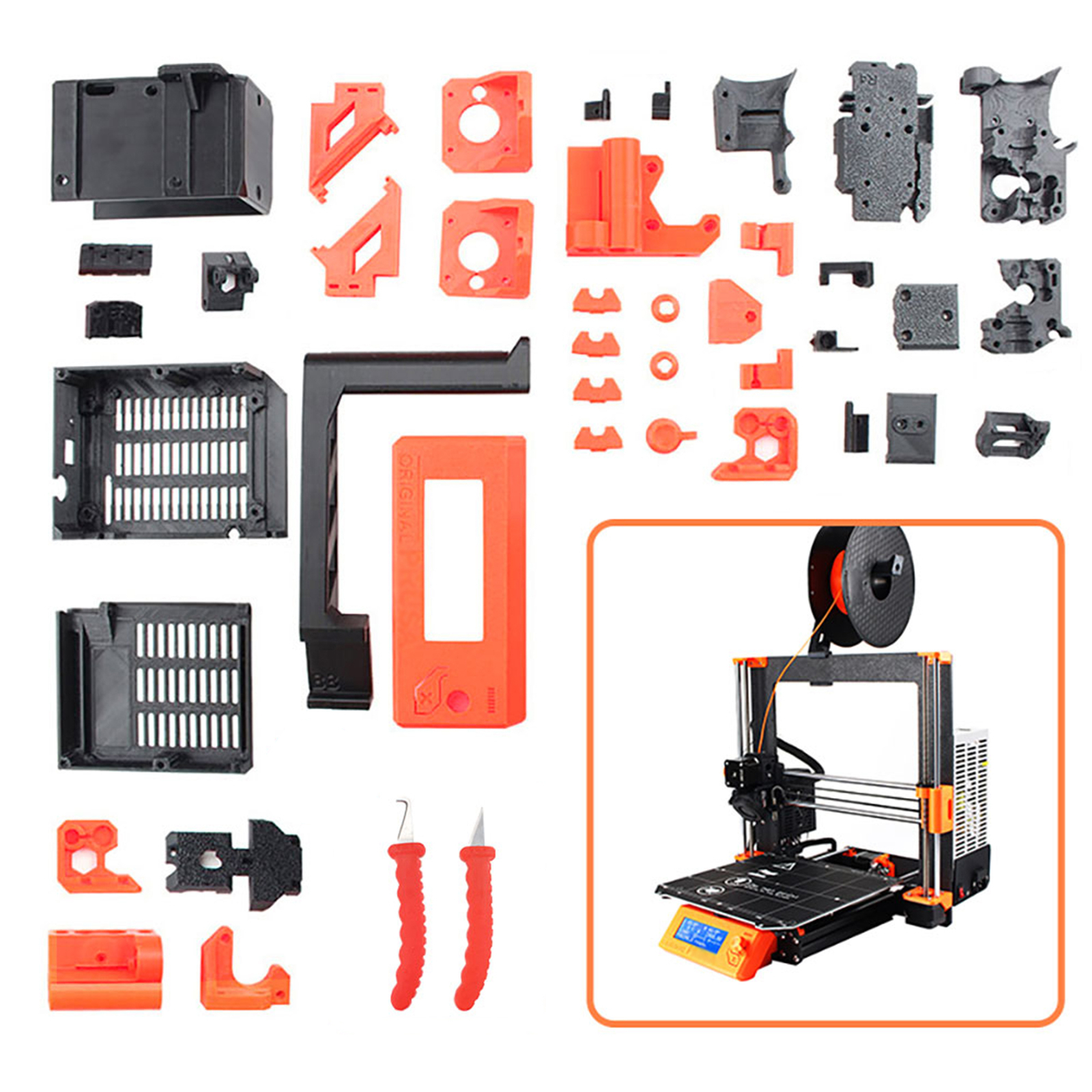PETG Material Printed Parts DIY 3D Printer Accessories with Scrapers I4U2