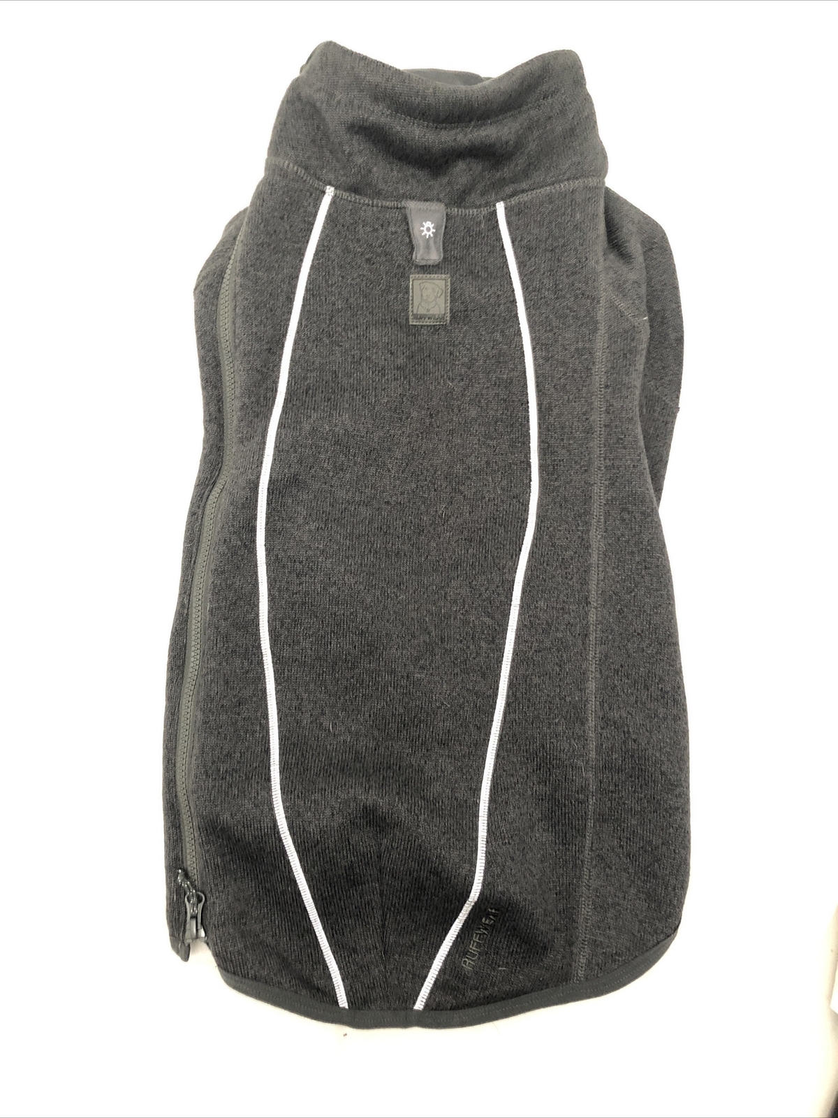 Ruffwear Fernie Sweater Knit Jacket Size Medium 27-32″ Twilight Gray EUC Ruffwear Fernie Sweater Knit Jacket Size Medium 27-32″ Twilight Gray EUC
