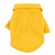 Pet Puppy Cat Polyester Lapel Design T-Shirt Clothes Apparel Yellow Size XS Pet Puppy Cat Polyester Lapel Design T-Shirt Clothes Apparel Yellow Size XS