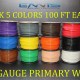 10 GAUGE WIRE ENNIS ELECTRONICS PICK 5 COLORS 100 FT EA CABLE AWG COPPER CLAD 10 GAUGE WIRE ENNIS ELECTRONICS PICK 5 COLORS 100 FT EA CABLE AWG COPPER CLAD