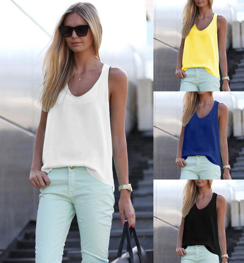 Fashion Women Summer Vest Top Sleeveless Casual Shirt Tops Blouse Tank T-shirt Fashion Women Summer Vest Top Sleeveless Casual Shirt Tops Blouse Tank T-shirt