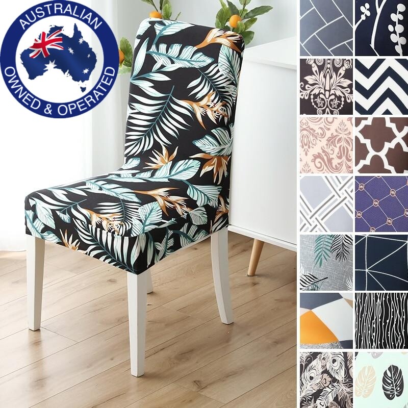 2-6 Pcs Spandex Elastic Stretch Slip Cover Washable Dining Kitchen Chair 2-6 Pcs Spandex Elastic Stretch Slip Cover Washable Dining Kitchen Chair