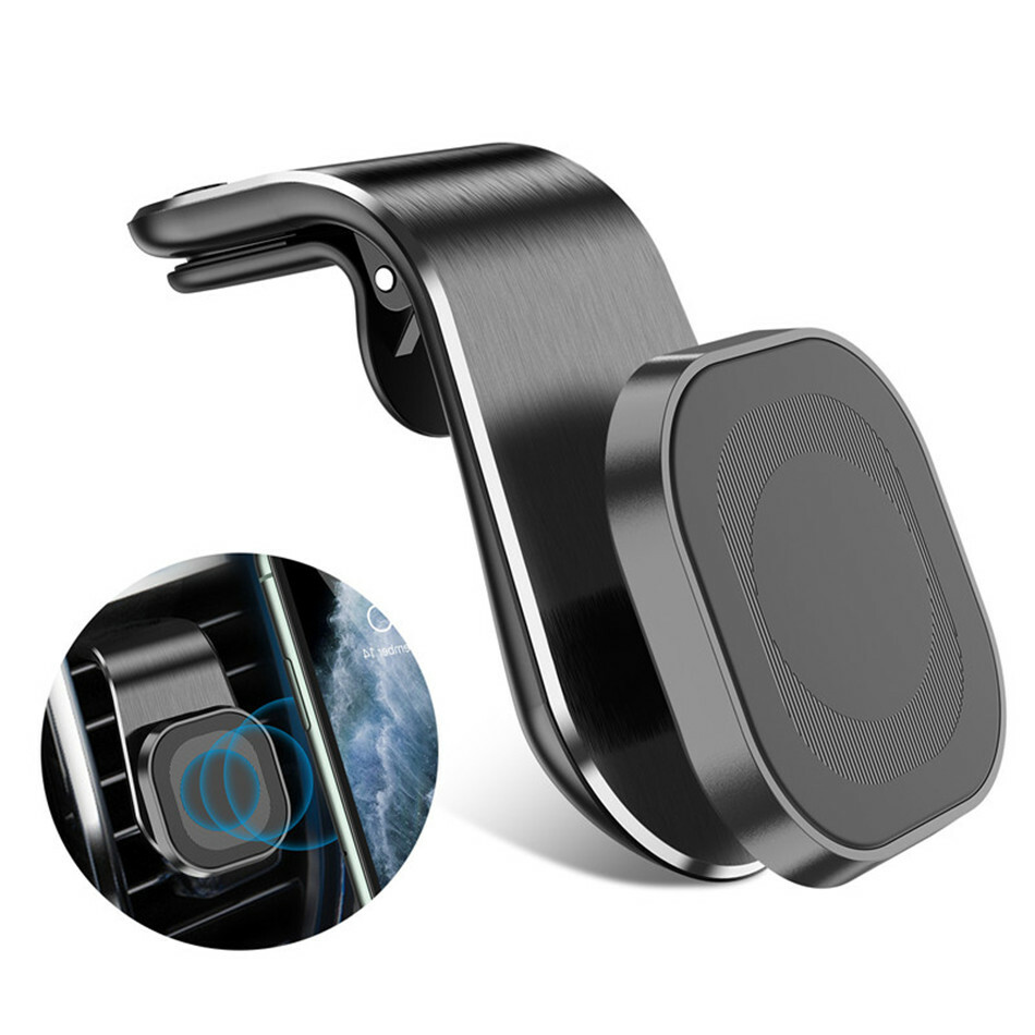 1x Magnetic Phone Holder Air Vent Clamp Stand Magnet Mount Black Car Accessories 1x Magnetic Phone Holder Air Vent Clamp Stand Magnet Mount Black Car Accessories