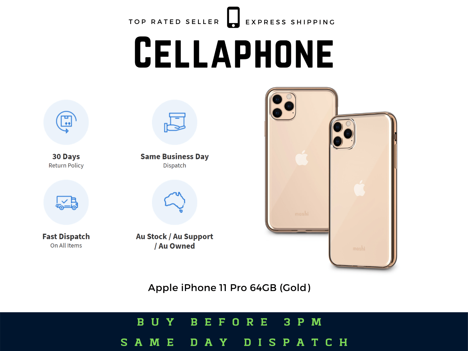 ~~Brand New~~ Apple iPhone 11 Pro 64GB (Gold) – GST Invoice – Au Stock ~~Brand New~~ Apple iPhone 11 Pro 64GB (Gold) – GST Invoice – Au Stock