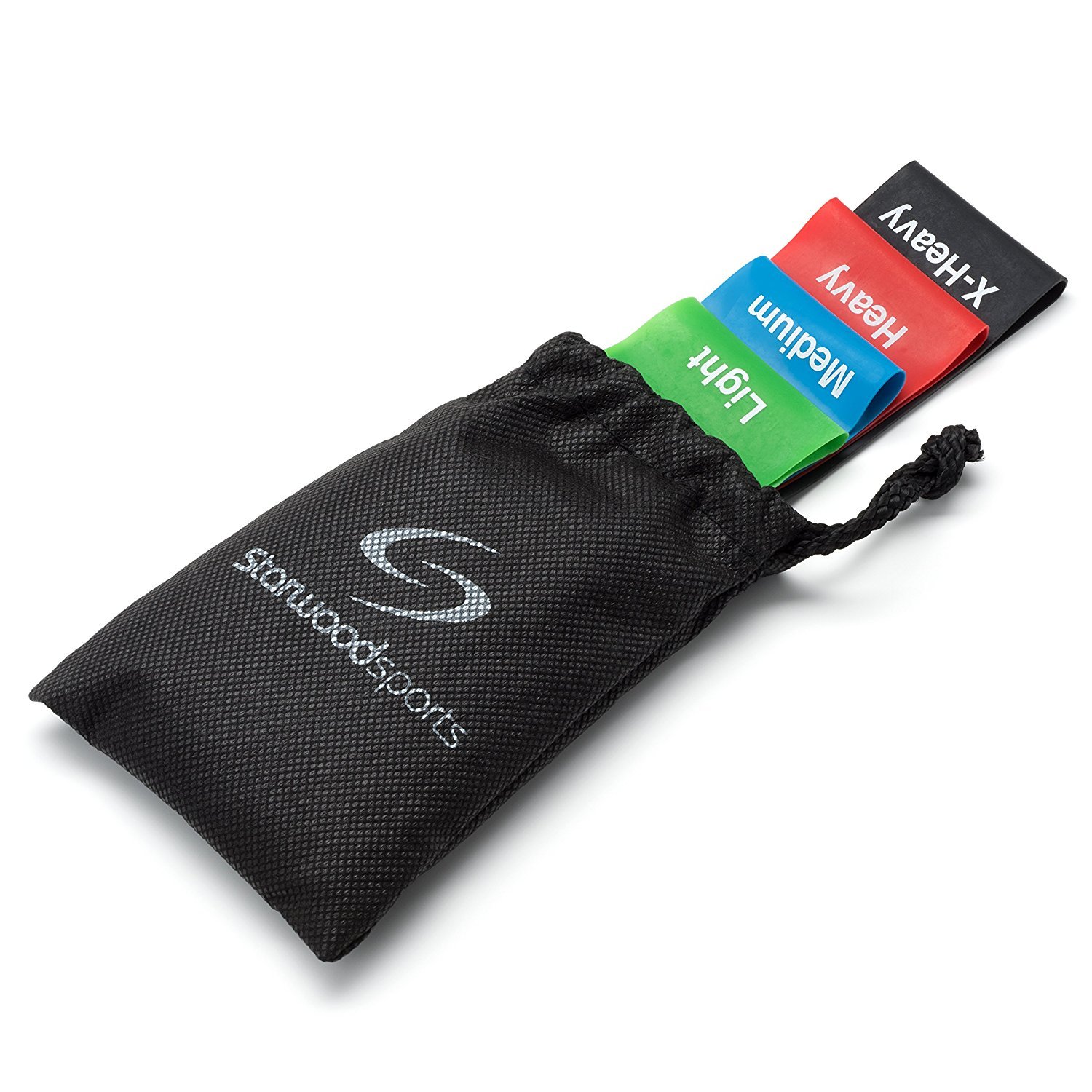 Starwood Sports Resistance Bands Exercise Yoga Pilates Physio Fitness Set of 4