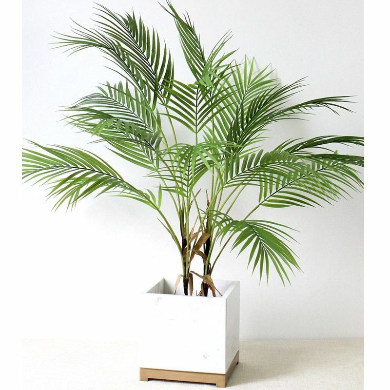 Green Artificial Palm Leaf Plastic Plants Garden Home Decorations Tropical Tree Green Artificial Palm Leaf Plastic Plants Garden Home Decorations Tropical Tree