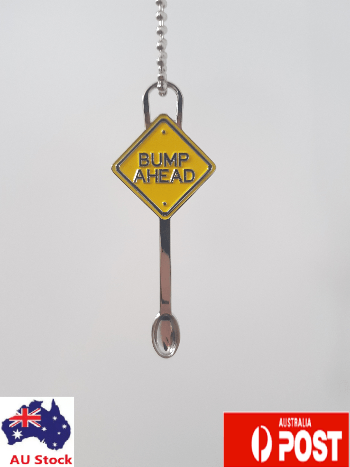 Bump Ahead Mini Spoon Pendant Novelty Keychain Festival Powder Necklace Bump Ahead Mini Spoon Pendant Novelty Keychain Festival Powder Necklace