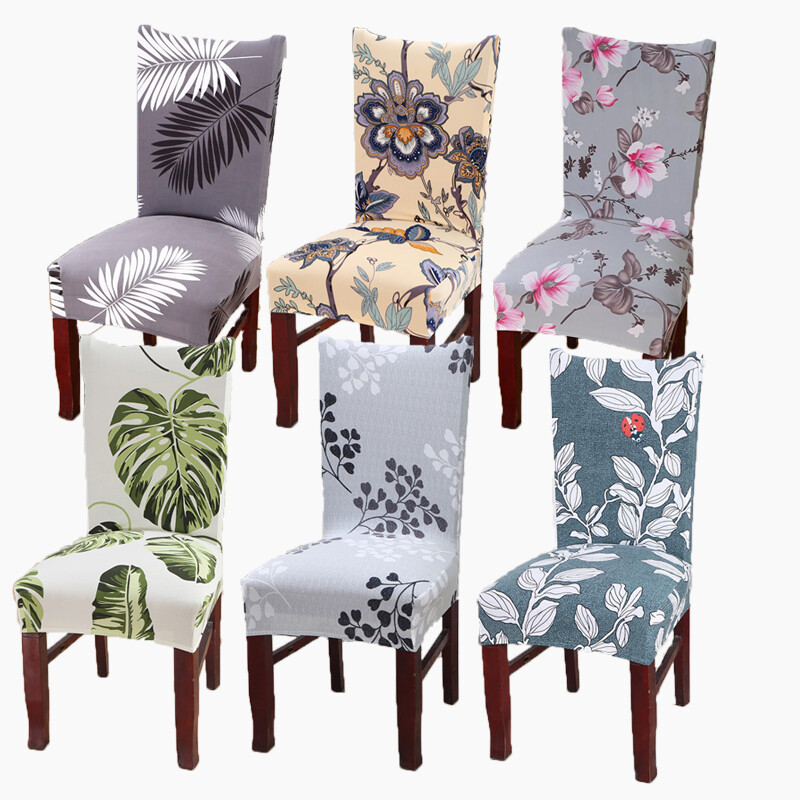 1-6 PCS Dining Chair Covers Spandex Slip Cover Stretch Wedding Banquet Party 1-6 PCS Dining Chair Covers Spandex Slip Cover Stretch Wedding Banquet Party