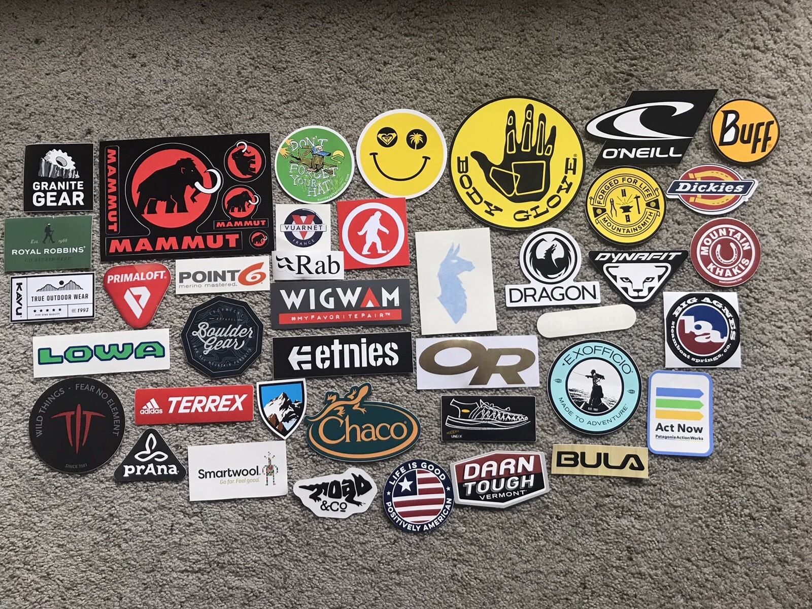 44 Clothing Stickers #44D Patagonia Mammut Body Glove O’Neill Prana Mtn Khakis 44 Clothing Stickers #44D Patagonia Mammut Body Glove O’Neill Prana Mtn Khakis