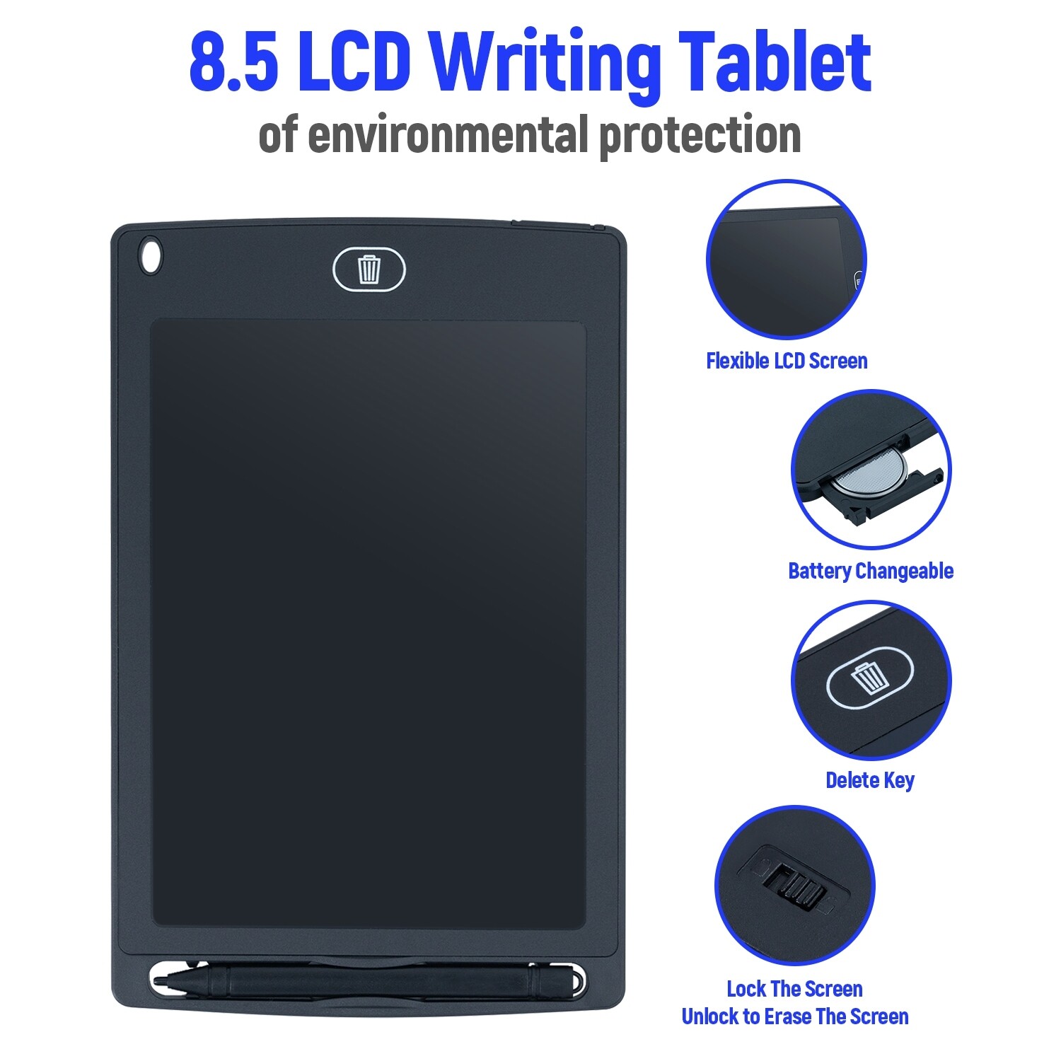 8.5in LCD Portable Electronics Writing Surface 8.5in LCD Portable Electronics Writing Surface