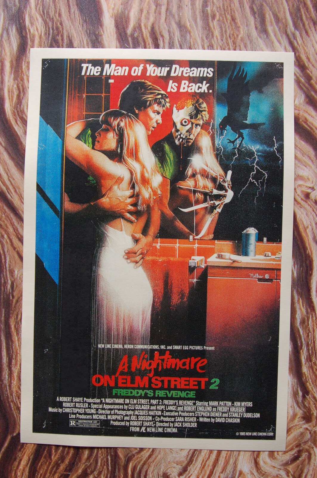 A Nightmare on Elm Street Part 2 Freddys Revenge Lobby Card Movie Poster #1 A Nightmare on Elm Street Part 2 Freddys Revenge Lobby Card Movie Poster #1