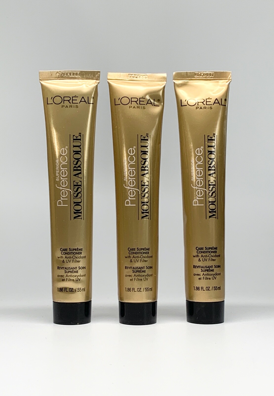 3 Tubes L’Oreal Superior Preference Absolue Mousse Hair Care Supreme Conditioner 3 Tubes L’Oreal Superior Preference Absolue Mousse Hair Care Supreme Conditioner