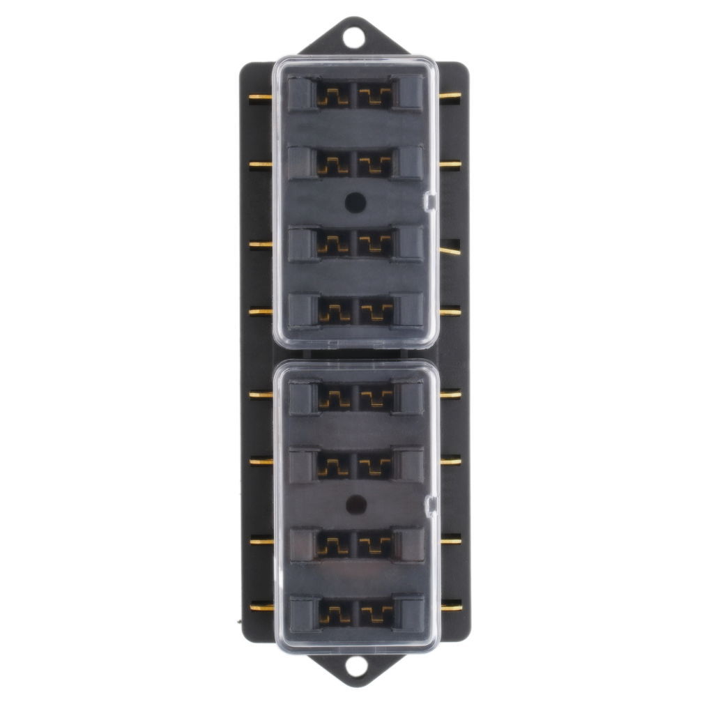 Fulseholder Mini 8 Way Blade Fuse Holder Block Box Audio Electronics Part 12V