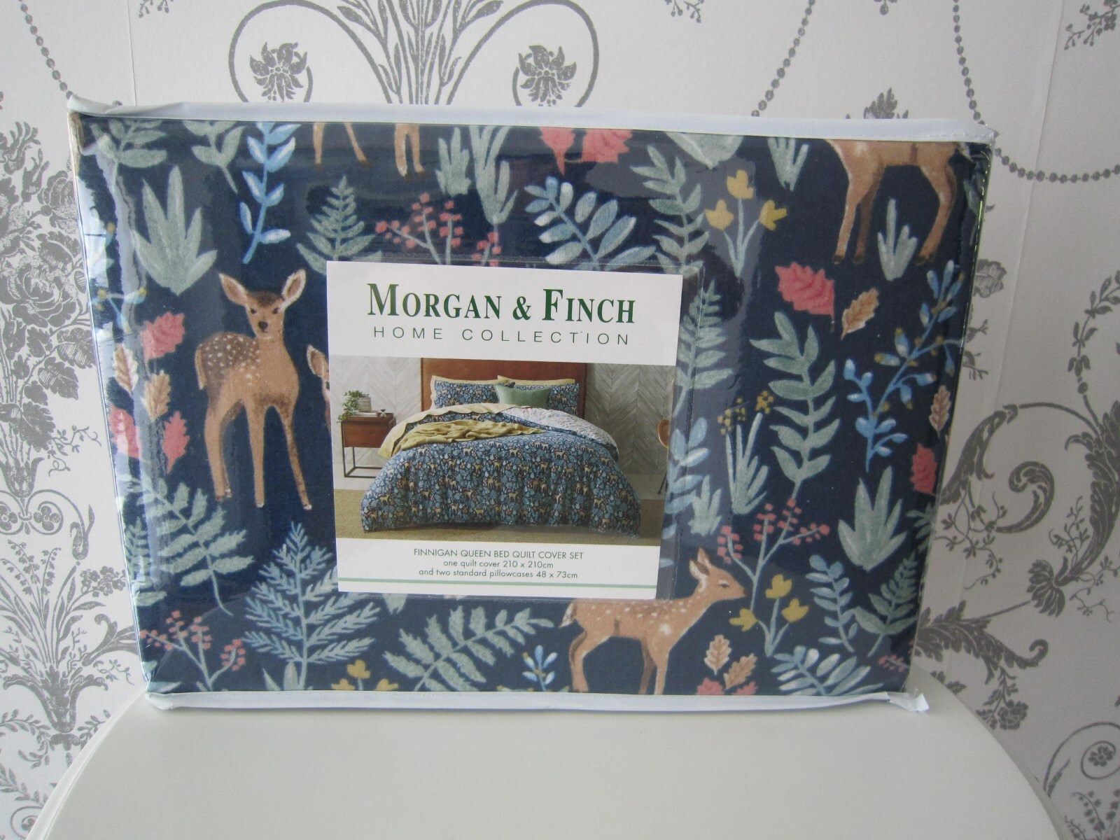 Morgan & Finch FINNIGAN Flannelette Queen Bed Quilt Cover – from Bed n Bath