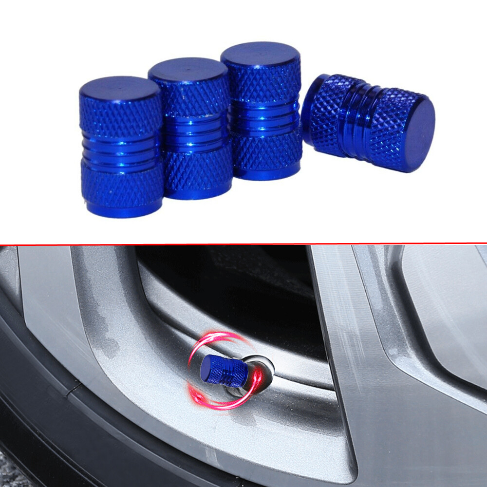 4* New Aluminium Car Motorbike Bike Tyre Valve Alloy Dust Cap Cover Accessories