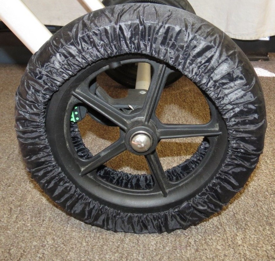 Black Elastic Wheel Tire Cover Protector for 4moms Baby Child Strollers New Black Elastic Wheel Tire Cover Protector for 4moms Baby Child Strollers New