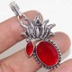 Red Onyx 925 Silver Plated Gemstone Handmade Pendant 2.1″ Unique Jewelry GW Red Onyx 925 Silver Plated Gemstone Handmade Pendant 2.1″ Unique Jewelry GW