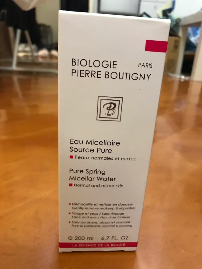 Biologie Pierre Boutigny Pure Spring Micellar Water Normal& Mixed Skin 500ml #tw