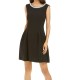 Connected Apparel Women’s Dress Black Size 16 A-Line Embellished Collar #158 Connected Apparel Women’s Dress Black Size 16 A-Line Embellished Collar #158