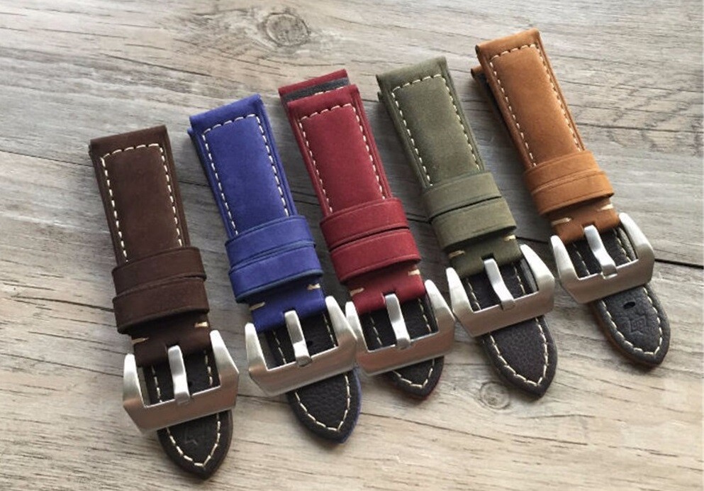 Assolutamente 24mm Leather Watch Strap/Band for Panerai, IWC, Breitling, Rolex Assolutamente 24mm Leather Watch Strap/Band for Panerai, IWC, Breitling, Rolex