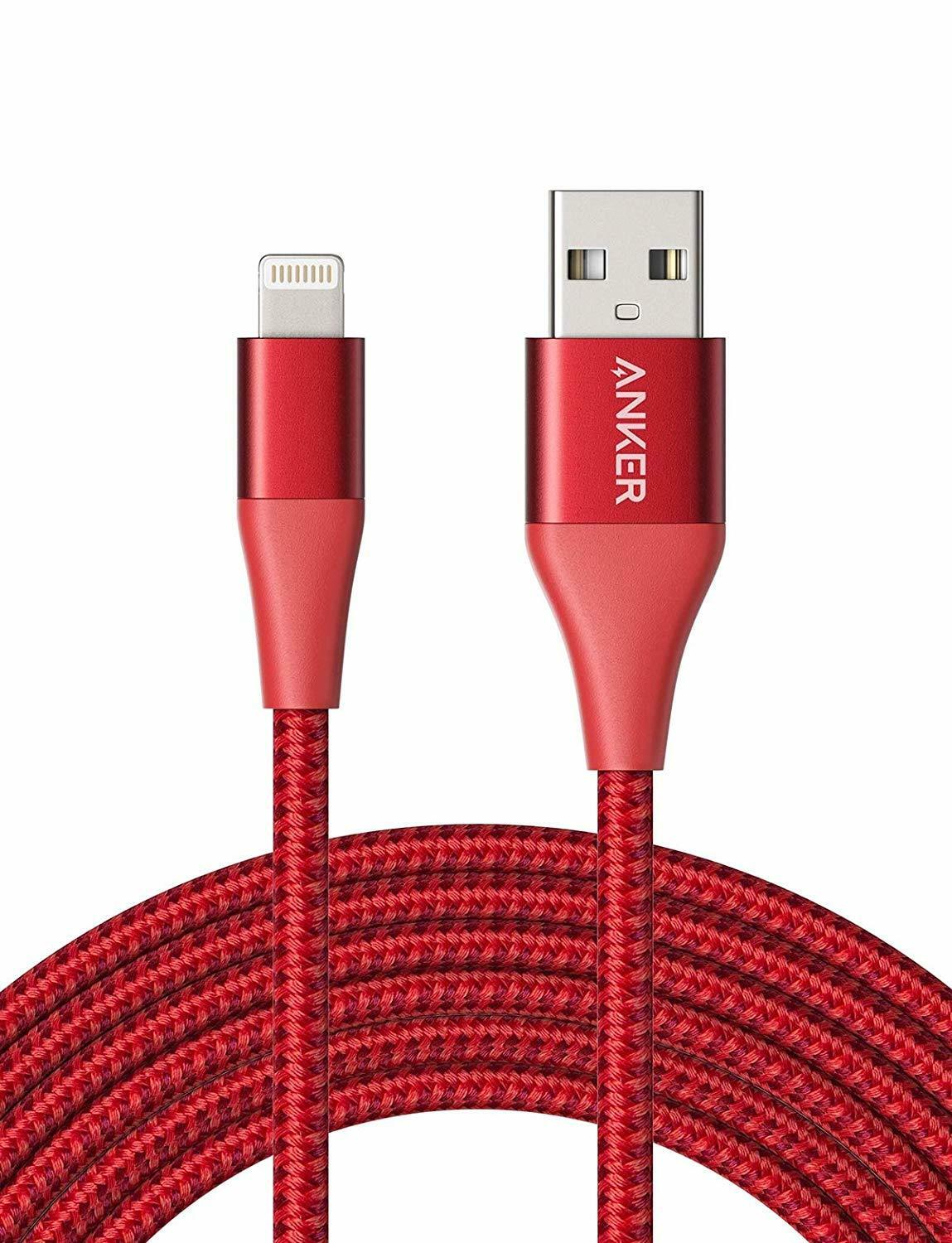 Anker Powerline+ II Lightning Cable 10ft MFi Certified for Flawless Anker Powerline+ II Lightning Cable 10ft MFi Certified for Flawless