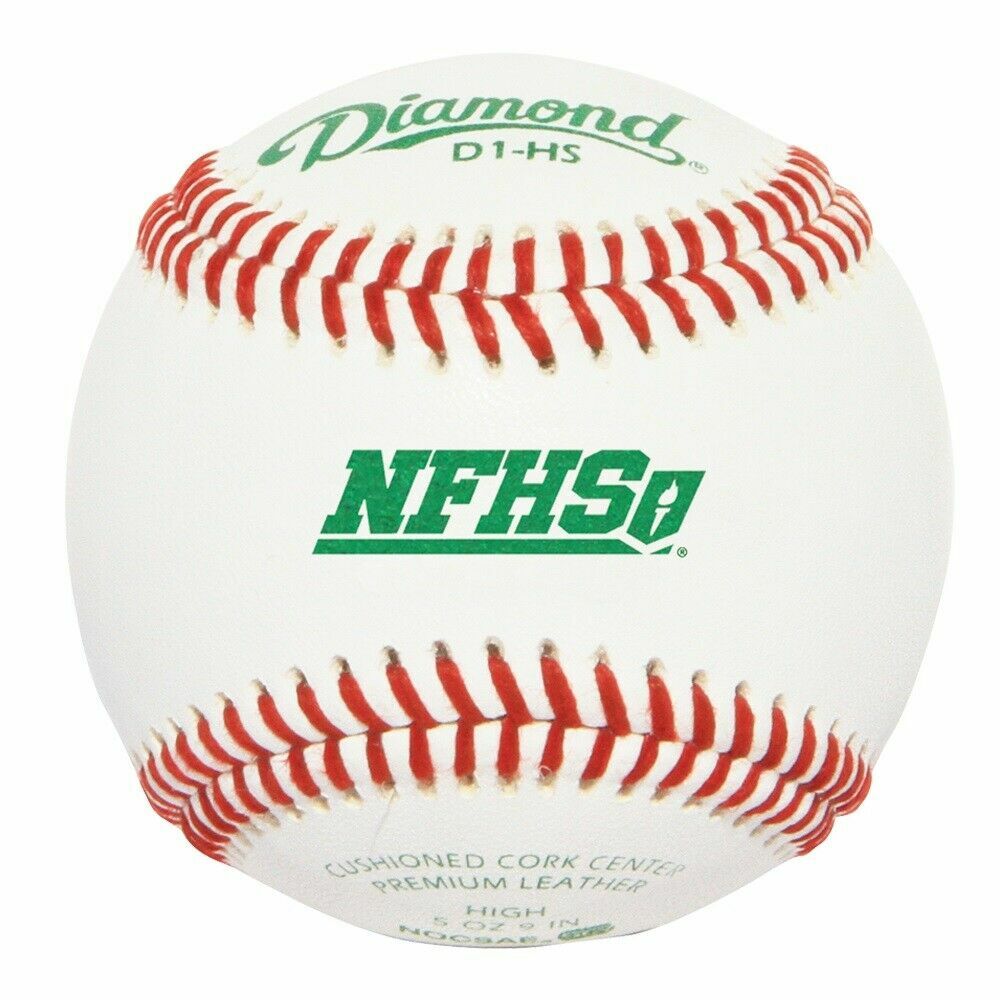 Diamond Sports | D1-HS | Official Leather NFHS School Baseballs | 1 Dozen Balls Diamond Sports | D1-HS | Official Leather NFHS School Baseballs | 1 Dozen Balls