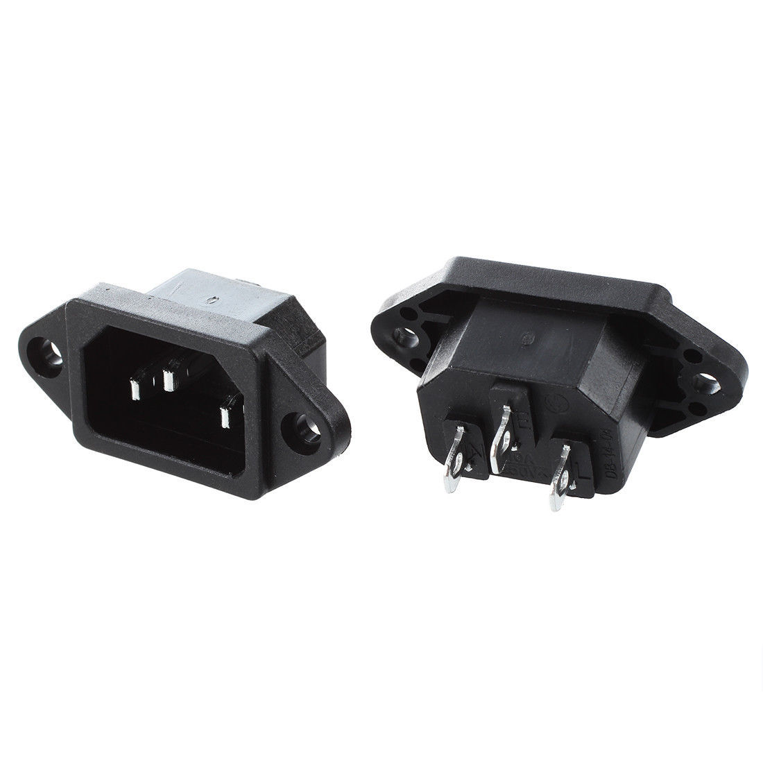 2x Plug 3 Pin Convertor C5 IEC320 C14 Inlet PC Desktop CPU Power Socket AC 25 2x Plug 3 Pin Convertor C5 IEC320 C14 Inlet PC Desktop CPU Power Socket AC 25