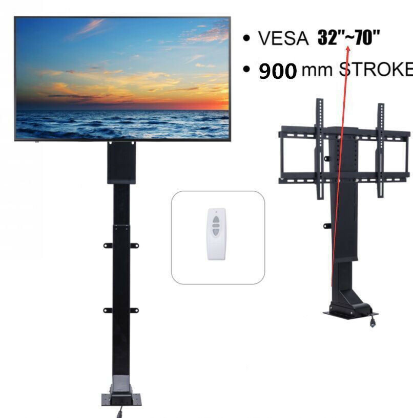 Silent Motorized TV Mount Lift W/ Remote Control for Large Screen 32” ~ 70”