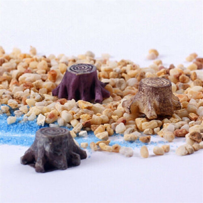 10pcs Mini Tree Stump Miniature Figurine Craft Decor Resin Fairy Home Garden DIY 10pcs Mini Tree Stump Miniature Figurine Craft Decor Resin Fairy Home Garden DIY
