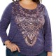 Style & Co. Women’s Top Purple Size 1X Plus Metallic Graphic Print #106 Style & Co. Women’s Top Purple Size 1X Plus Metallic Graphic Print #106