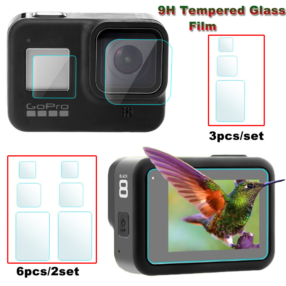 3/6Pcs For Gopro Hero 8 Camera Accessories Lens Screen Protector Protective Film 3/6Pcs For Gopro Hero 8 Camera Accessories Lens Screen Protector Protective Film
