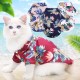 Pet Cat Puppy Clothes Beach V-Neck Buckle Printing Dog New Short Sleeve T-shirt Pet Cat Puppy Clothes Beach V-Neck Buckle Printing Dog New Short Sleeve T-shirt