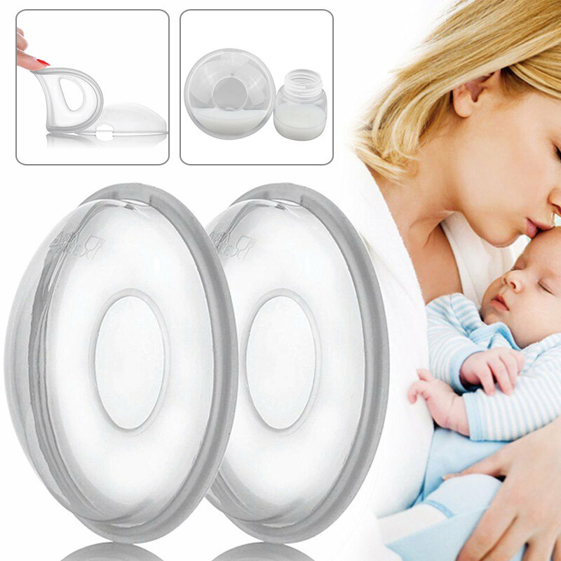 2Pcs Breast Milk Collection Shell Breast Saver for Travel Daily Working Moms NEW