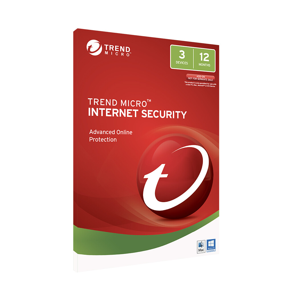 Trend Micro Internet Security Protection (1-3 Devices) 1 Year OEM (No CD Media)