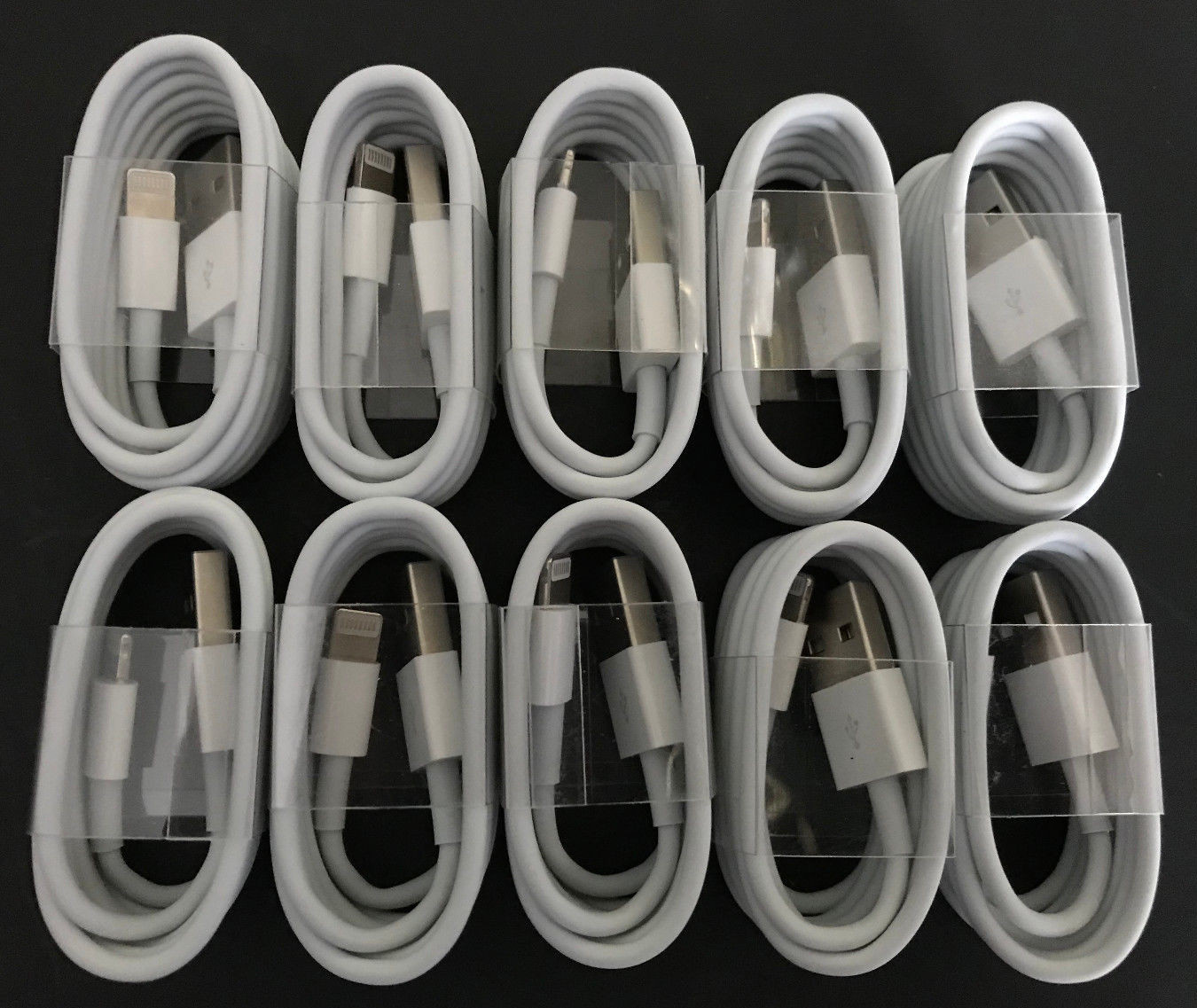 10x OEM Original 1M Lightning USB Charger Cable For Apple iPhone 6 6s 7 Plus 8 X