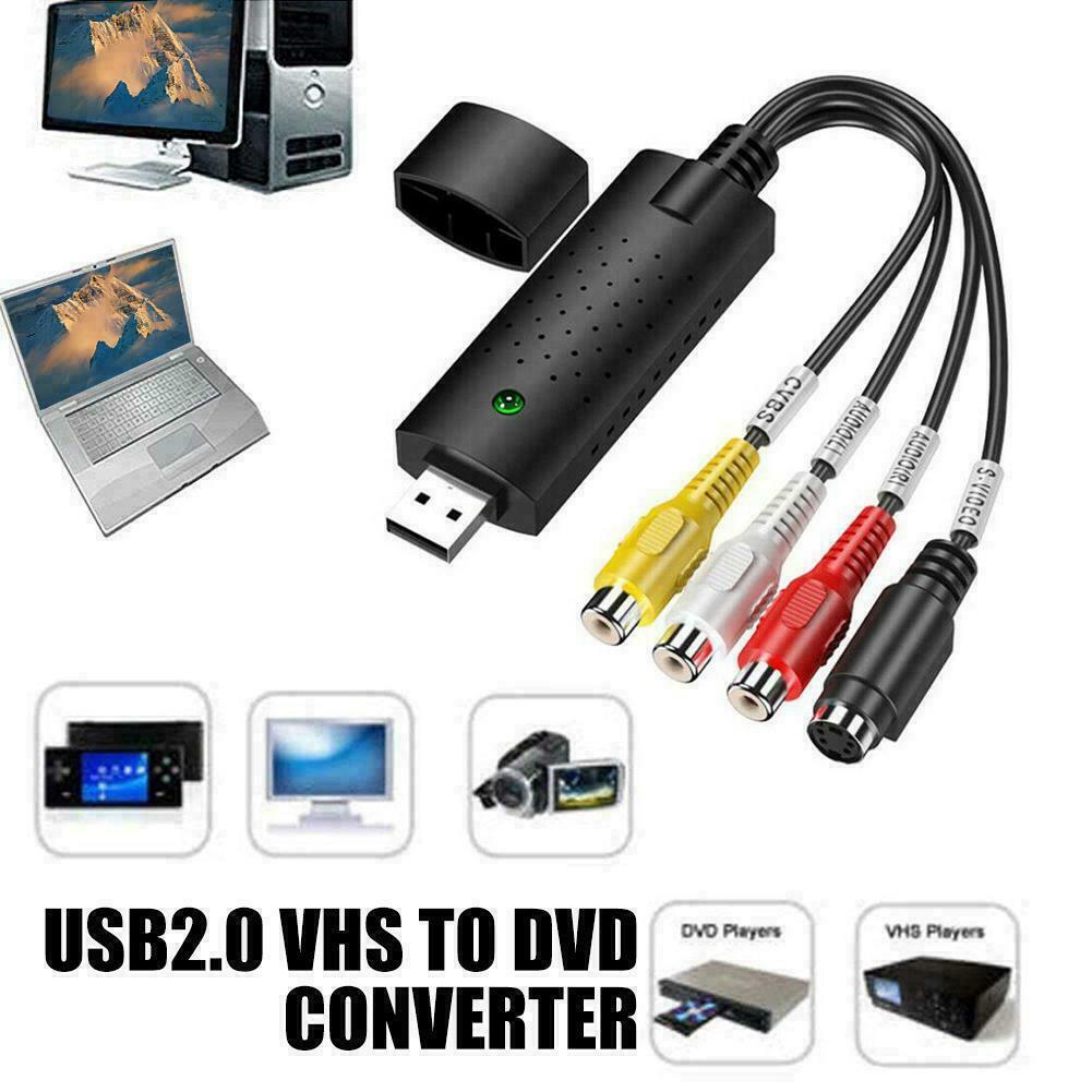 USB 2.0 Audio TV Video VHS to PC DVD VCR Converter Capture Adapter Card Ho H1Y9
