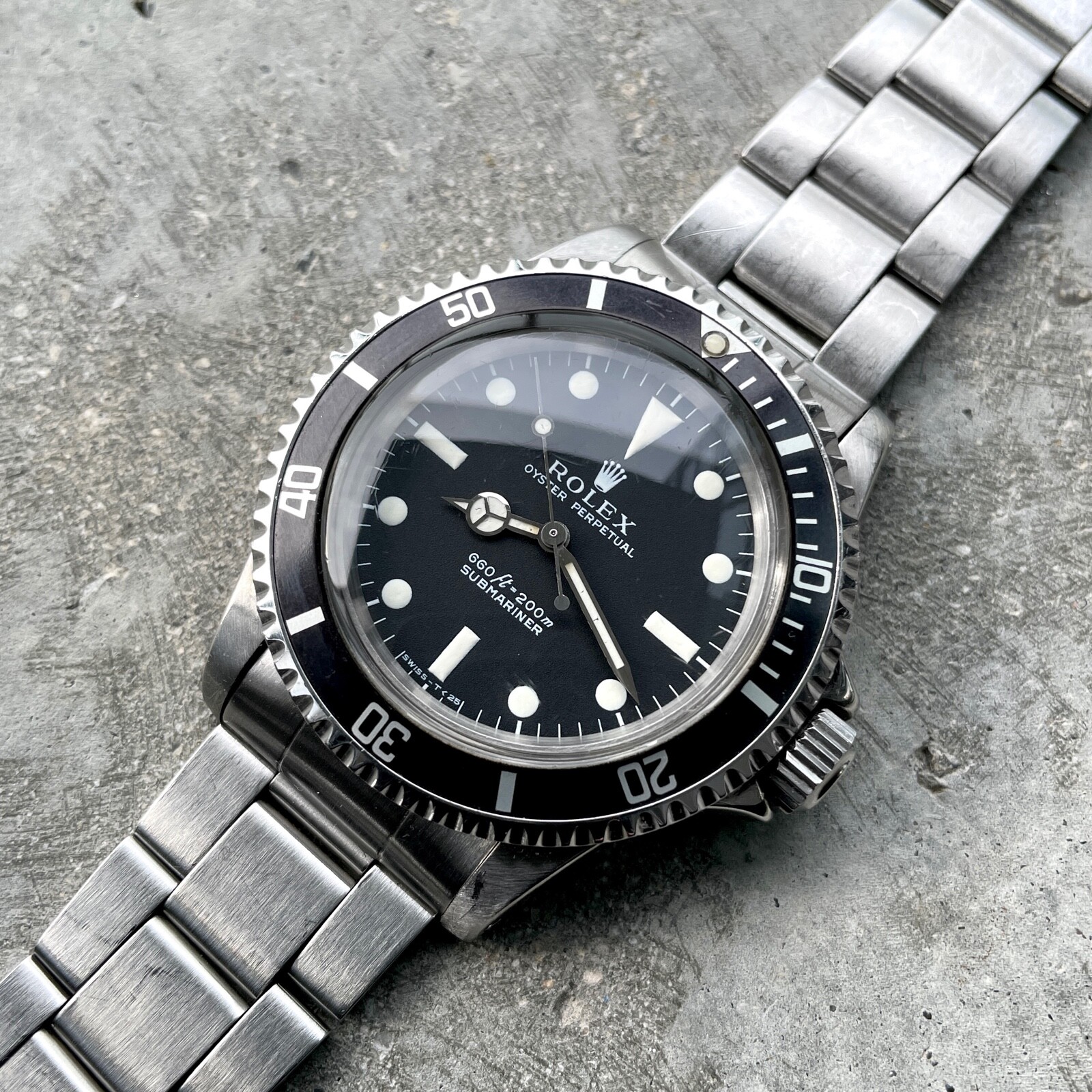 1973 Rolex Submariner 5513 Automatic Wristwatch 9315 bracelet – Feet First