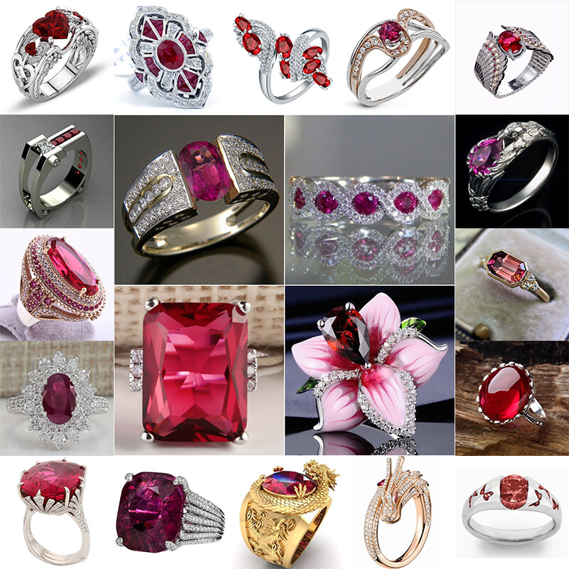 Women Fashion Jewelry 925 Silver Ruby Gem Wedding Engagement Bridal Ring Sz 5-11 Women Fashion Jewelry 925 Silver Ruby Gem Wedding Engagement Bridal Ring Sz 5-11