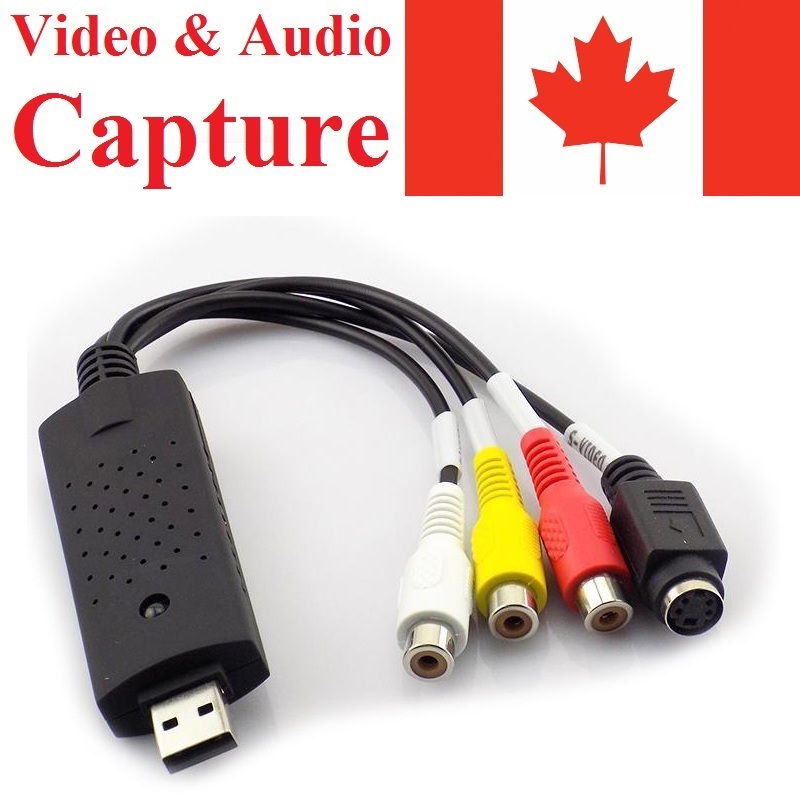 USB 2.0 Video Audio Capture Card Adapter VHS VCR TV to DVD Converter USB 2.0 Video Audio Capture Card Adapter VHS VCR TV to DVD Converter