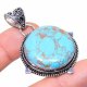 Copper Blue Turquoise Gemstone Handmade Ethnic Jewelry Pendant 1.97″ Copper Blue Turquoise Gemstone Handmade Ethnic Jewelry Pendant 1.97″