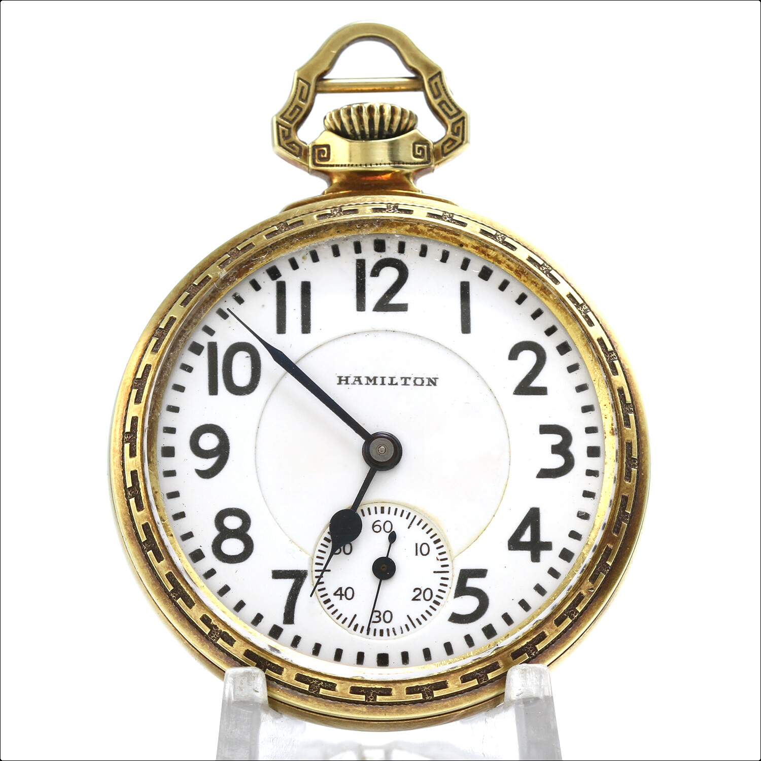 Vintage c. 1925 HAMILTON 992 21J Railroad Grade Pocket Watch BOC – Needs Service