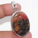 Rhodonite 925 Silver Plated Handmade Pendant 2″ Birthday Gift GW Rhodonite 925 Silver Plated Handmade Pendant 2″ Birthday Gift GW