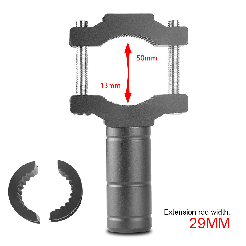 Motorcycle CNC 29mm Black Spotlight Fork Mount Bracket Branch Accessories Clamp